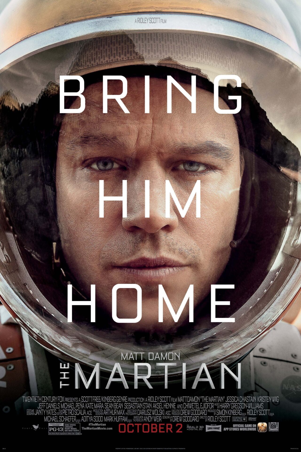 The Martian (2015) movie poster